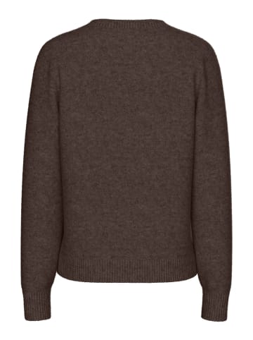 Pieces Strickjacke in Hot Fudge