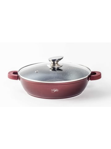 Platinum Aluguss Wok Servierpfanne Ø24cm in Rot