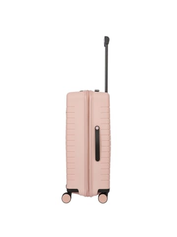BRIC`s BY Ulisse - 4-Rollen-Trolley 71 cm erw. (grey blue) in pearl pink