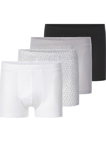 BABISTA 4er Pack Boxershorts VILLORA in weiß schwarz grau