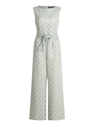 Betty Barclay Jumpsuit mit Bindegürtel in Blau/Grün