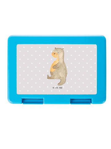 Mr. & Mrs. Panda Brotbox Otter Bauch ohne Spruch in Grau Pastell