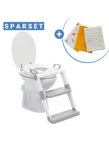 fillikid Toilettentrainer mit dynamischer Höhenverstellung, in weiss,grau
