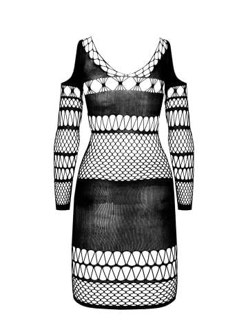 Passion Netzkleid in schwarz