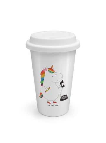 Mr. & Mrs. Panda To Go Becher Einhorn Sekretärin ohne Spruch in Weiß