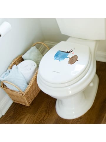 Mr. & Mrs. Panda Toilettensitz Kaffee Bohne ohne Spruch in Weiß