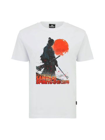 OLDSKULL T-Shirt Asian Ghost Warrior Graphic in White