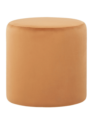 Beliani Pouf LOVETT in Orange - (W) 47 x (H) 46 x (L) 47 cm
