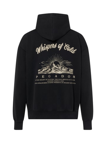 PEGADOR Sweatjacke Gubbio in schwarz weiß - 0001