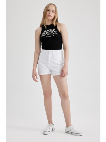 DeFacto Jeansshorts in Weiss (000)