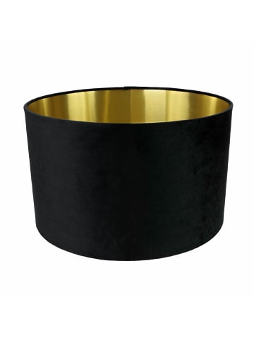 Licht-Erlebnisse Lampenschirm Ø 40 x (H)24 cm in Schwarz Gold
