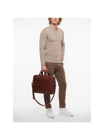 The Chesterfield Brand Venturo Aktentasche Leder 40 cm Laptopfach cognac