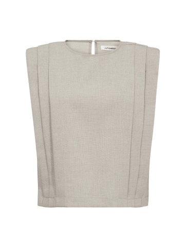 Co'couture MAVACC PADDED PLEAT TOP in Bone