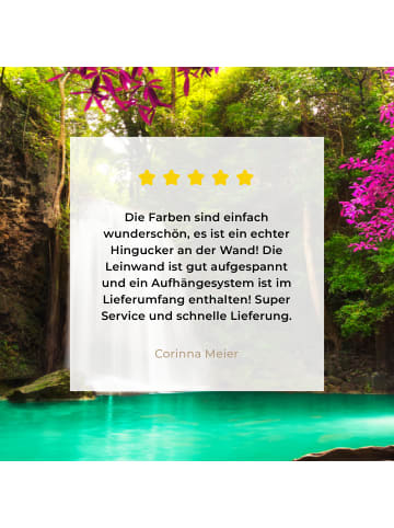 MuchoWow Leinwand bilder Magischer Wasserfall (BxH)