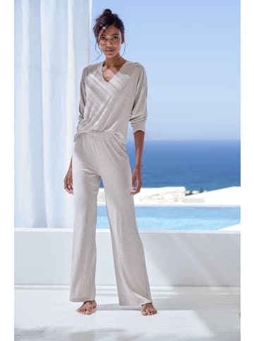 s.Oliver Pyjamaoberteil in beige-meliert