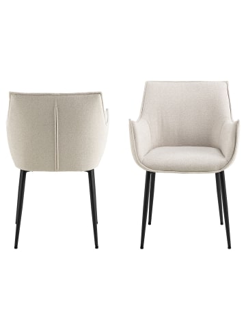 ebuy24 Esszimmerstuhl Bonita Beige 2er Set
