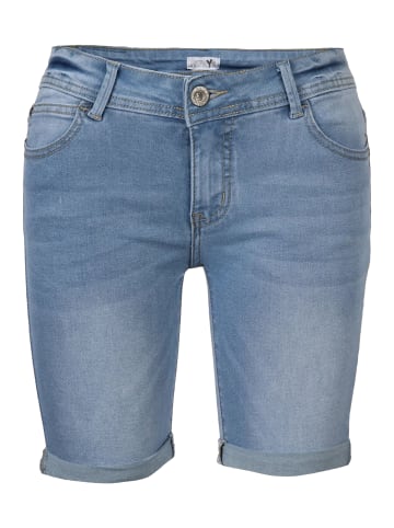 Hailys Shorts Mid Waist Kurze Jeans Eingriffstaschen in Blau