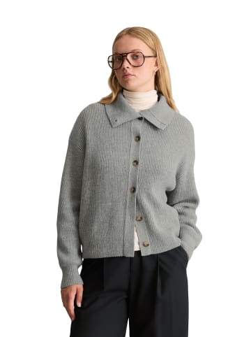 Marc O'Polo DENIM Merino-Cardigan regular in Stone Melange