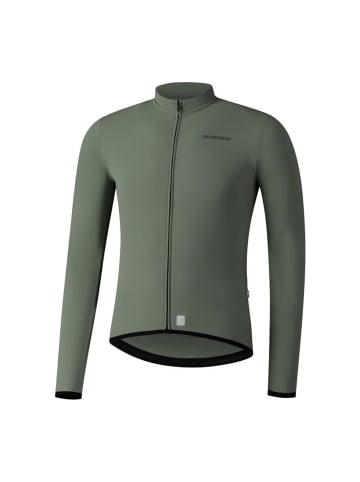 SHIMANO Thermal Long Sleeve Jersey VERTEX in grün