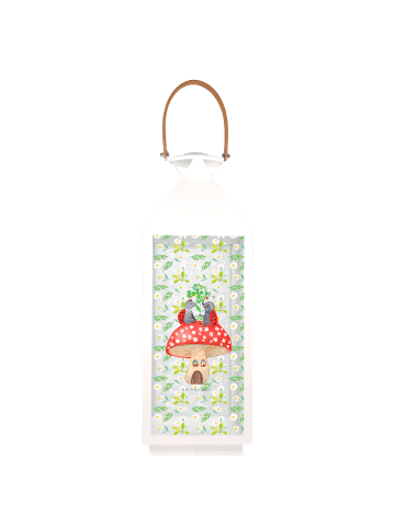 Mr. & Mrs. Panda Laterne Marienkäfer Fliegenpilz ohne Spruch in Transparent