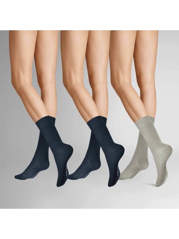 Hudson Socken Easy³ 3-Pack in Set marine