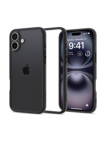 Spigen Spigen Ultra HybridHülle iPhone 16 mattschwarz in Schwarz