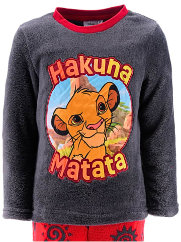 Disney König der Löwen Schlafanzug Fleece König der Löwen in Dunkelgrau