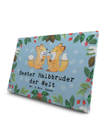 Mr. & Mrs. Panda Tee Adventskalender Fuchs Bester Halbbruder der... in Eisblau