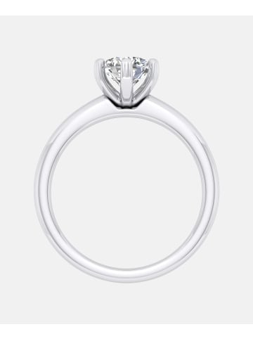 Ethische Diamanten Ring aus 375 Weißgold mit Lab Grown Diamant