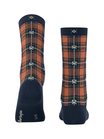 Burlington Socken X-Mas Tartan in Marine