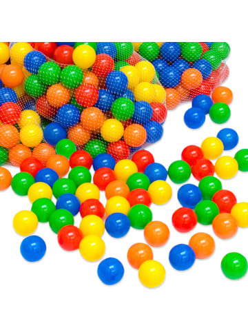 LittleTom 50x Bällebadbälle Elias 5,5 cm im 5-Farben-Mix