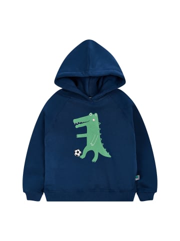 SATURNDAY Hoodie Krokodil Fußball in Blau