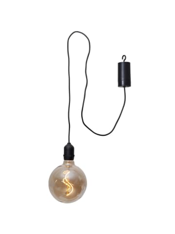 STAR Trading LED Leuchtkugel Hängeleuchte für Innen/Außen D: 12,5cm in braun