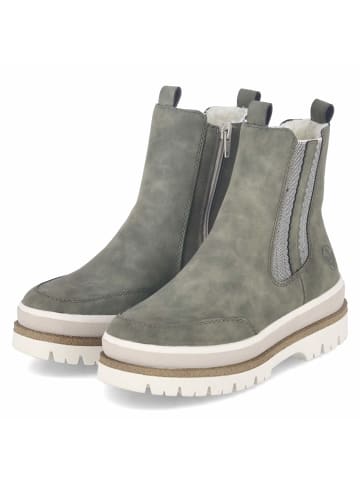 rieker Winter Chelsea Boots in grün
