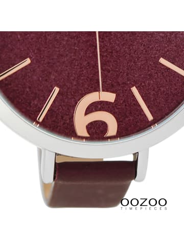 Oozoo Armbanduhr Oozoo Timepieces rot extra groß (ca. 48mm)