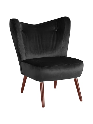 others SESSEL Kathy Bezug Samtvelours Buche nussbaum dunkel / schwarz