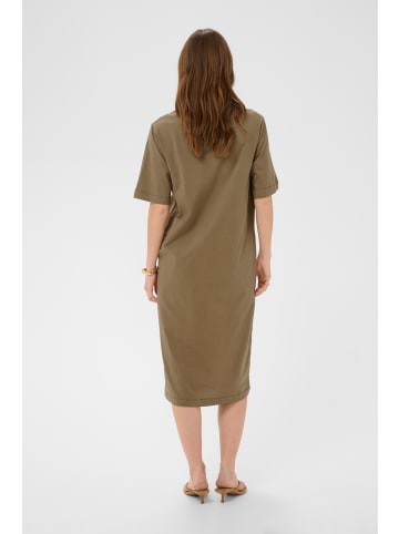 Soaked in Luxury Jerseykleid SLAeve Straight fit in Dusky Green