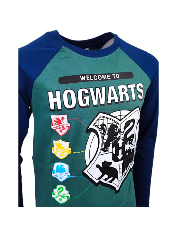 Harry Potter Langarmshirt Harry Potter Hogwarts in Grün