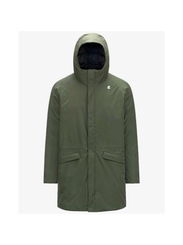 K-Way Jacke in AGQ-Khaki/Schwarz