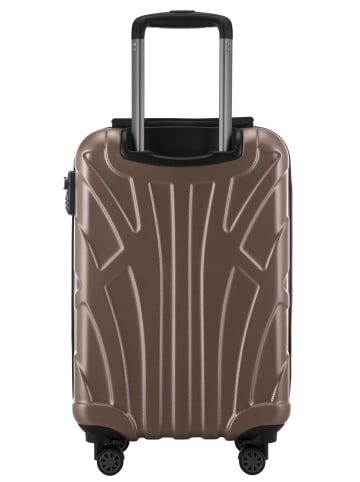 suitline Handgepäckkoffer 55x35x20 cm Carry-On 55cm Hartschale 34 L in Gold