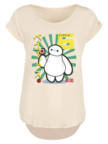 F4NT4STIC Long Cut T-Shirt Big Hero 6 Baymax Lollypop in Whitesand