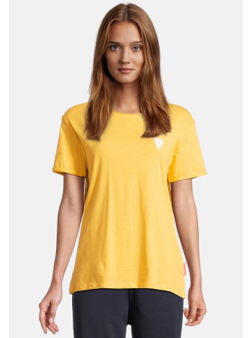 Salzhaut Rundhals T-Shirt für Damen in gelb