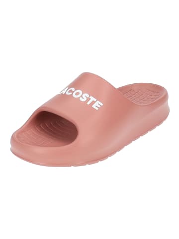 Lacoste Pantoletten in Pink/Weiß