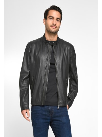 LOUIS SAYN Lederjacke Leather in BLACK