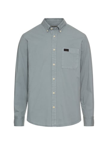 Camel Active Langarmhemd mit Button-Down Kragen in Steinblau