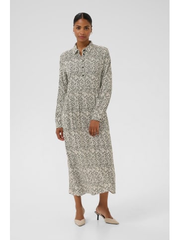 Kaffe Kleid KAmiriam Loose fit in Black Oyster/Turtledove Animal