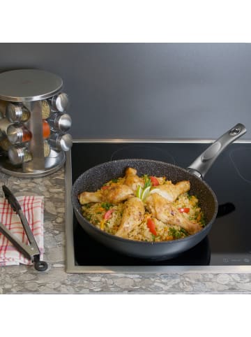 Stoneline Schmorpfanne | ohne Deckel in Grau (Griff)