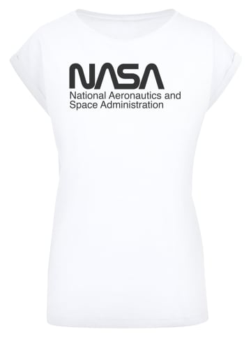 F4NT4STIC T-Shirt NASA Logo One Tone in weiß