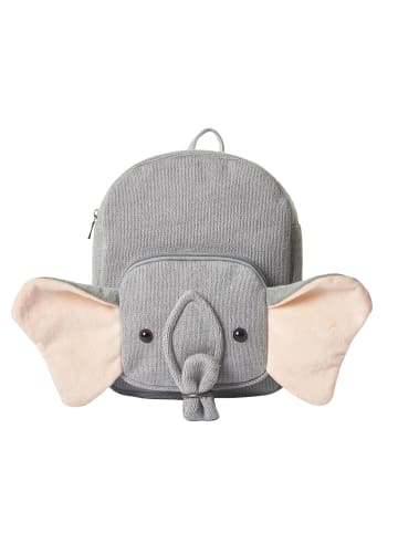 Crochetts Rucksack Elefant in Grau – (B)39 x (H)29 x (T)10 cm