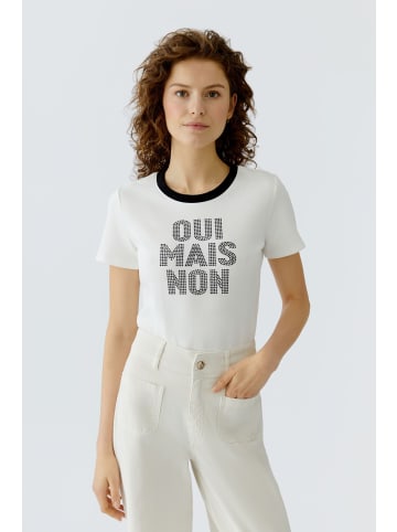 Oui T-Shirt in white black